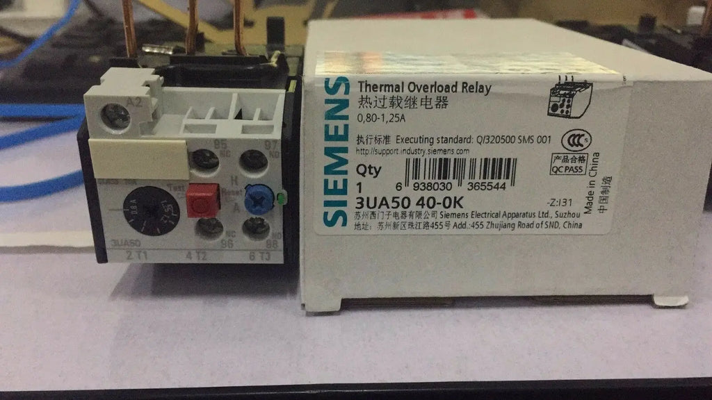 New SIEMENS 3UA5040-0K 0.8-1.25A Thermal overload relay free shipping