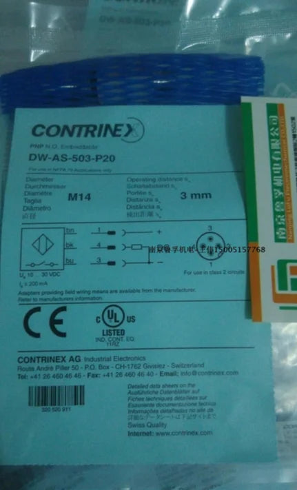 DW-AS-503-P20 DWAS503P20 1pcs New Contrinex free shipping