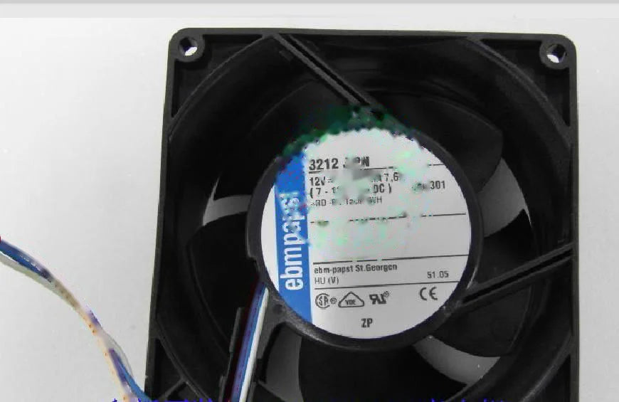 1pc new fan 3212JH 12V 750MA 9W ebmpapst 92*92*38MM freeship