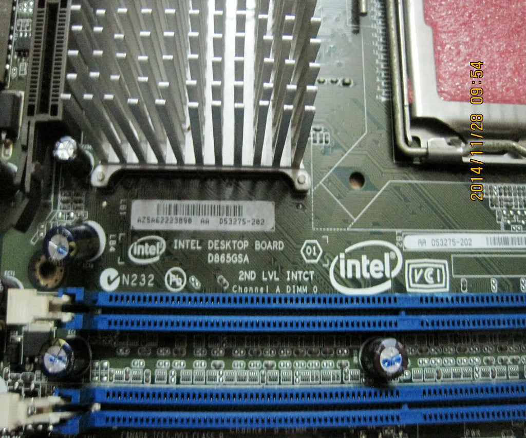 USED INTEL D865GSA 775 PD pin DDR1 AGP