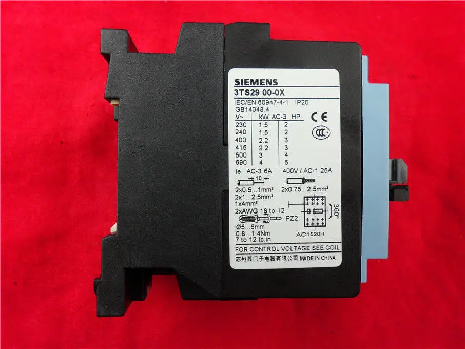 1pc      Siemens  3TS2900-0XM0  3TS2900-0X  6A 220v Ac contactor  free shipping