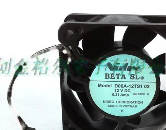 1pc new fan D06A-12TS1 02 12V 0.21A NIDEC 60*25 freeship