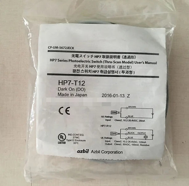 HP7-T12 HP7T12 1PC New Yamatake / Azbil Photoelectric Switch free ship
