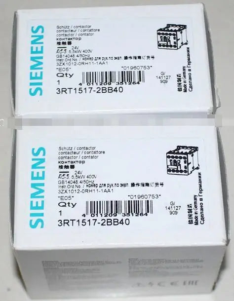 3RT1517-2BB40 3RT15 17-2BB40 New in box Siemens Contactor free shipping