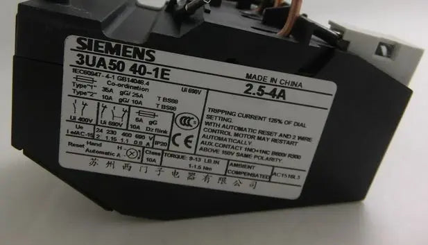 3UA5040-1E 3UA50 40-1E 2.5-4A New SIEMENS Thermal Overload Relay free ship