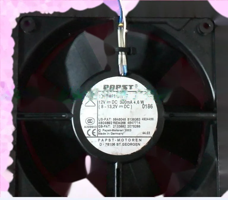 1pc new fan 4312/17T 12V 4.6W PAPST120*120*32 freeship