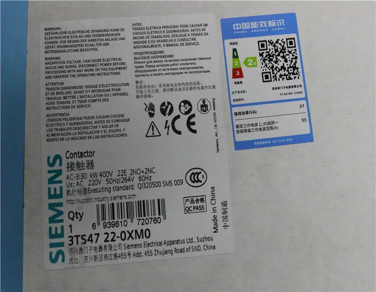 New Siemens 3TS4722-0XM0 contactor free shipping