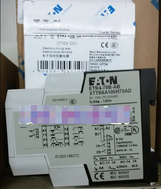 1PC NEW EATON MOELLER ETR4-70B-AB 110VDC free shipping