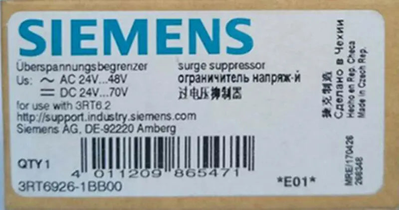 1PC  NEW   SIEMENS   3RT6926-1BB00   free shipping