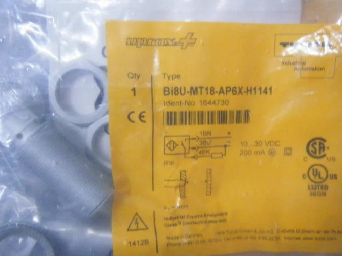 Bi8U-MT18-AP6X-H1141 NEW Turck Proximity Sensor free shipping