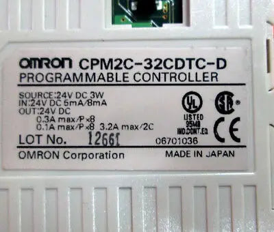 USED OMRON PLC  CPM2C-32CDTC-D TESTED