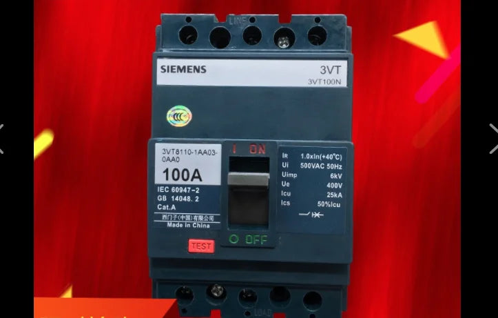 1pc      Siemens  3VT8110-1AA03-0AA0  100A/3P  circuit breaker  free shipping