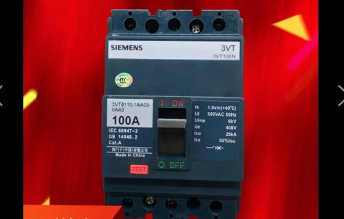 1pc      Siemens  3VT8110-1AA03-0AA0  100A/3P  circuit breaker  free shipping