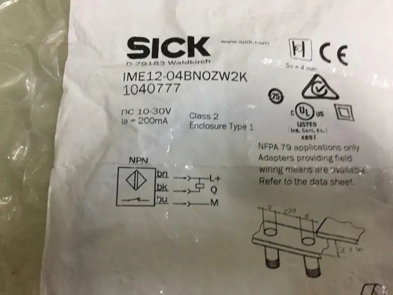 New  SICK  IME12-04BNOZW2K  1040777  Proximity switch sensor  free shipping