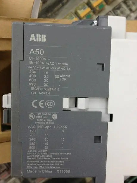 A50-30-11 A50 30 11 220VAC NEW ABB Contactor free shipping