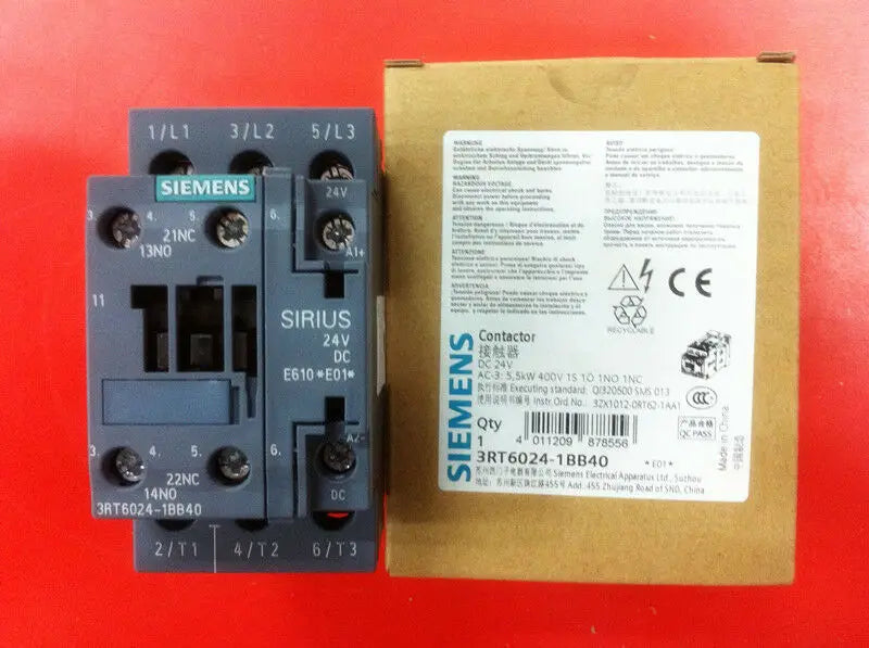 1pc      Siemens   3RT6024-1BB40  AC24V  contactor  free shipping