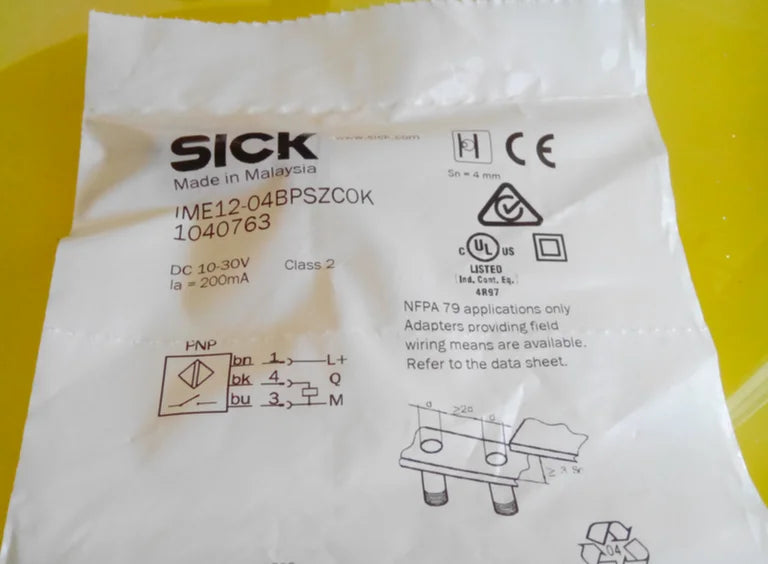 IME12-04BPSZC0K IME1204BPSZC0K 1PCS NEW SICK proximity switch free shipping