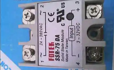 SSR-75DA SSR75DA 1PCS NEW Fotek Soild State Relay free shipping