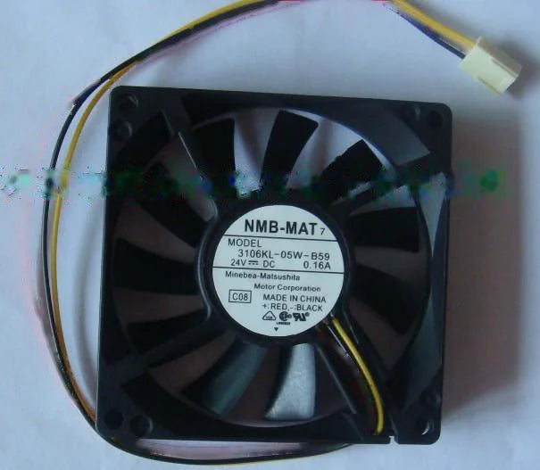 1pc new fan 3106KL-05W-B59 24V 0.16A NMB 80*80*15 freeship