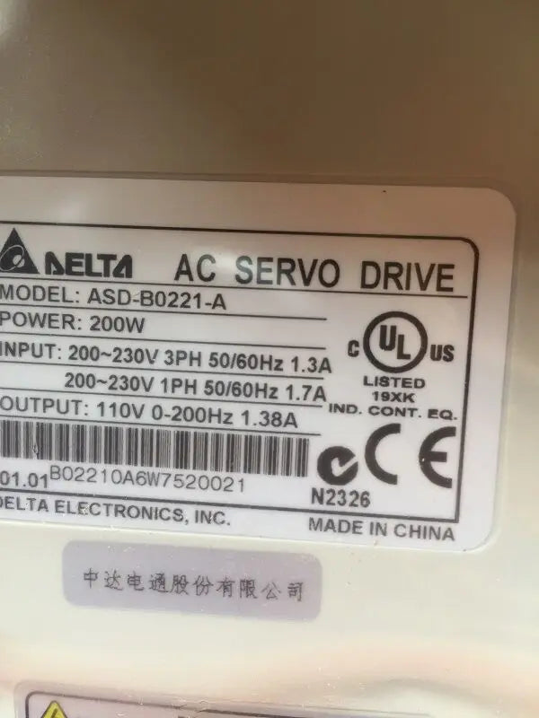 ASD-B0221-A ASDB0221A NEW Delta Drive