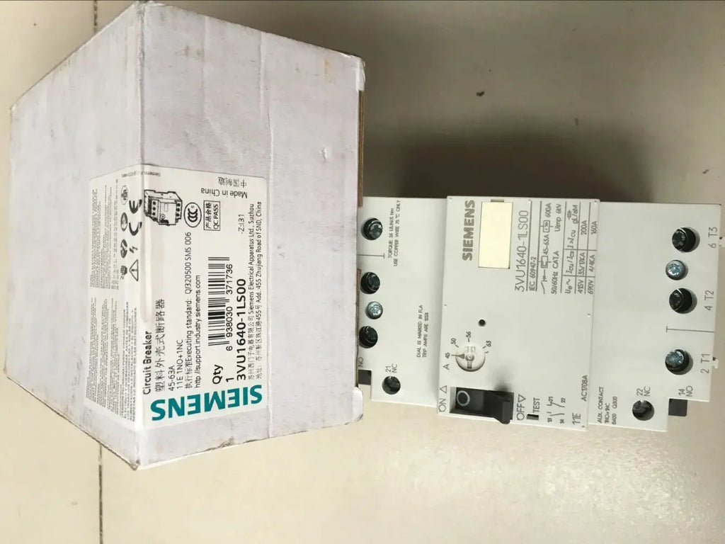 New Siemens 3VU1640-1LS00 Circuit Breaker free shipping