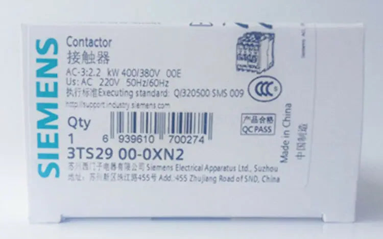 New Siemens 3TS2900-0XN2 contactor free shipping