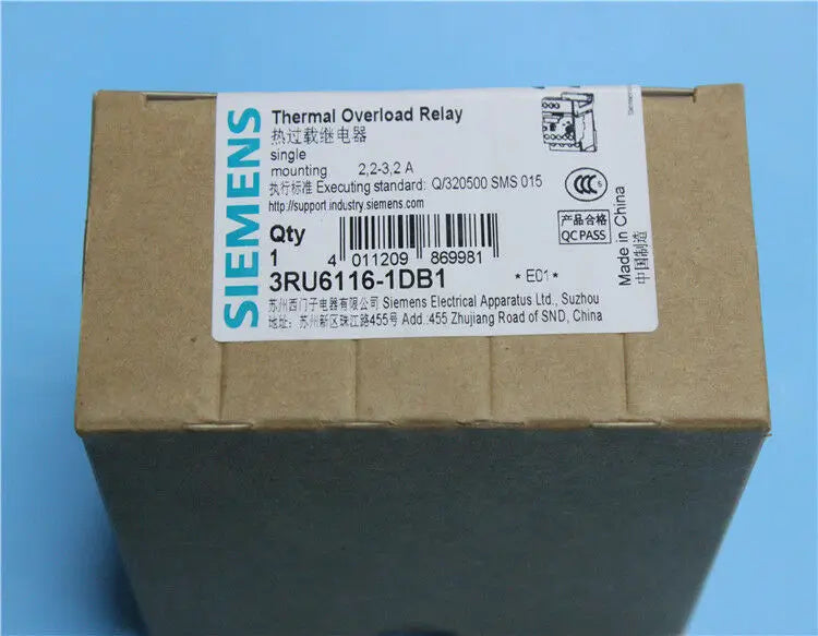 1pc     Siemens  3RU6116-1DB1  2.2-3.2A   Thermal relay   free shipping