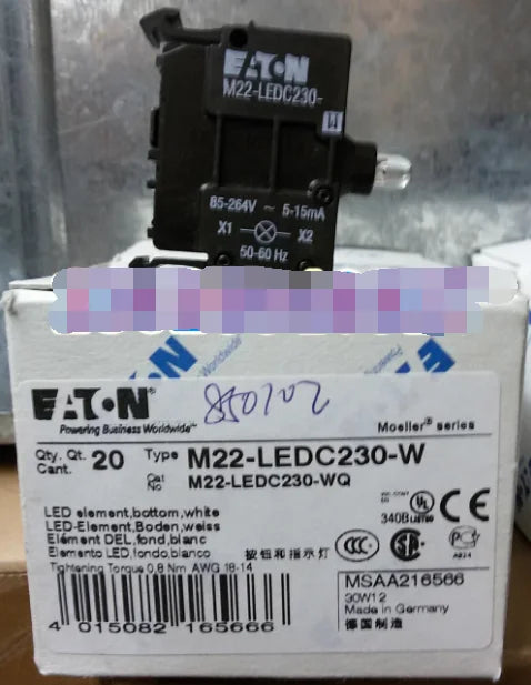 1PC NEW EATON MOELLER M22-LEDC230-W free shipping