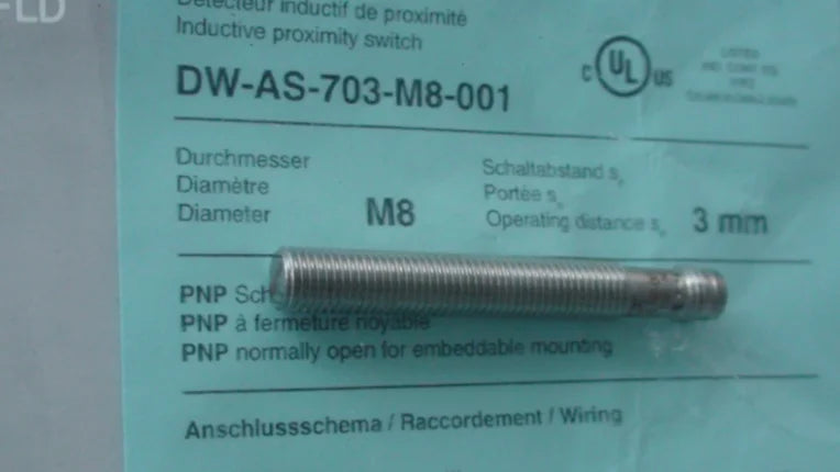 DW-AS-703-M8-001 1pcs New Contrinex Proximity switch free shipping