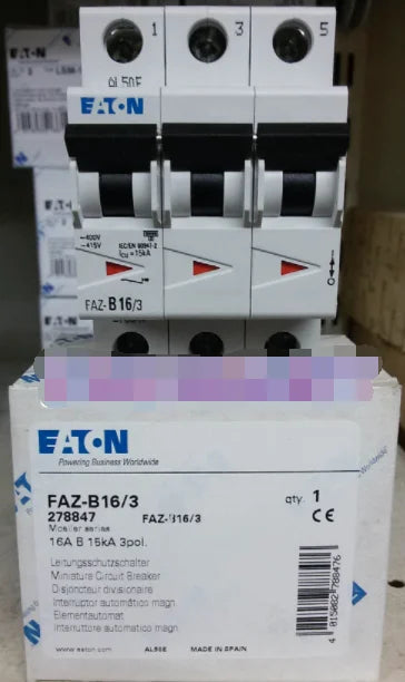 1PC  NEW   EATON  MOELLER  FAZ-B16/3  16A  3P   free shipping