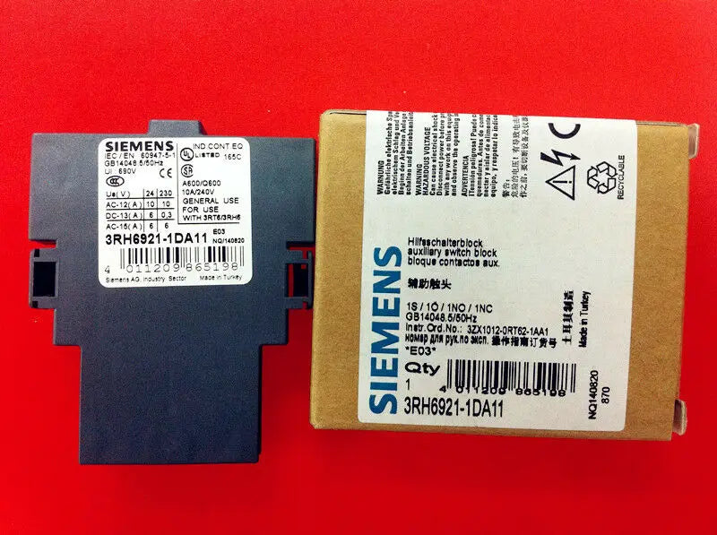 1pc      Siemens  3RH6921-1DA11  Auxiliary  contact  free shipping