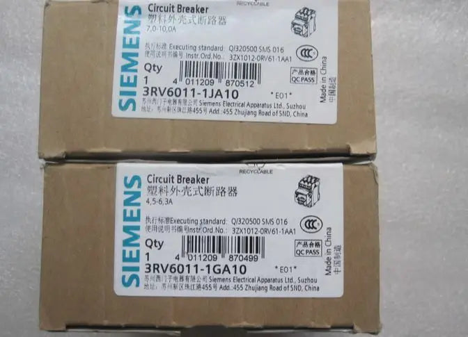 3RV6011-1GA10 3RV60 11-1GA10 1PC New SIEMENS Breaker free shipping