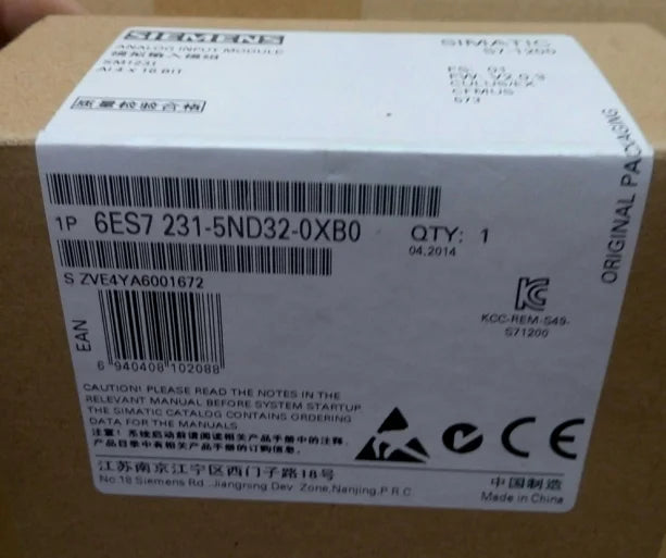 6ES7 231-5ND32-0XB0 6ES7231-5ND32-0XB0 1 PCS new Siemens free shipping