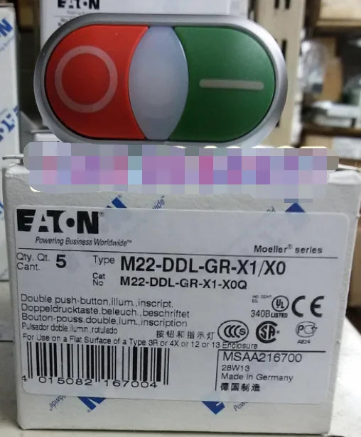 1PC  NEW   EATON  MOELLER  M22-DDL-GR-X1/X0   free shipping