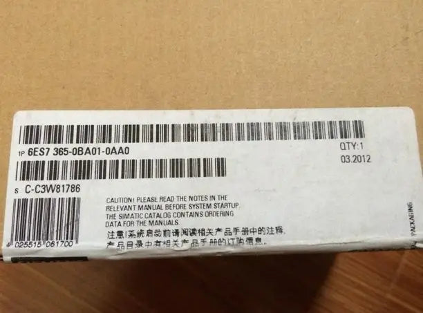 1pcs New in box Siemens 6ES7 365-0BA01-0AA0 6ES7365-0BA01-0AA0 free shipping