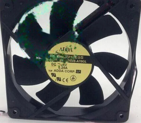 1pc new fan AD1224UB-A70GL DC24V 0.25A ADDA 120*120*25 freeship