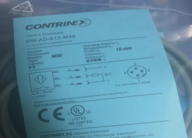 DW-AD-613-M30 DWAD613M30 1 PCS New Contrinex Proximity Switch free ship