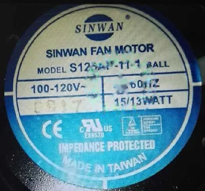 1pc fan new S125AP-22-1 AC220V SINWAN 12012025