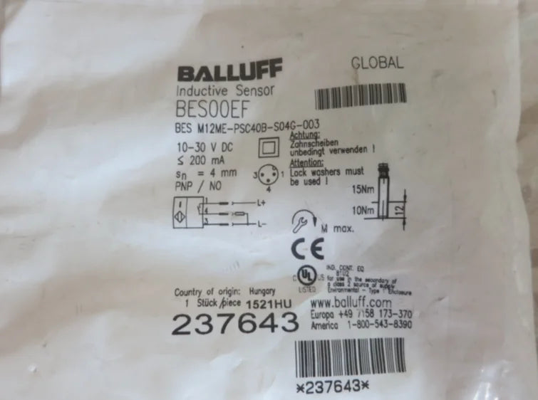 BES M12ME-PSC40B-S04G-003 1PC NEW BALLUFF Proximit Switch free ship