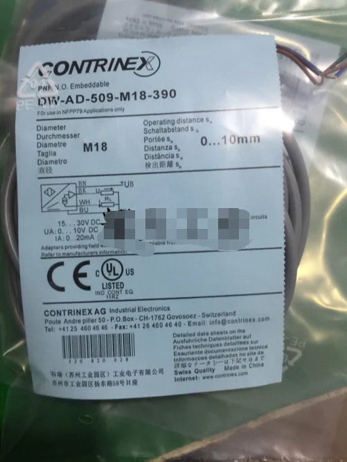 DW-AD-509-M18-390 1PC New Contrinex Proximity Switch free shipping