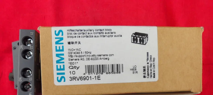 1pc      Siemens   3RV6901-1E  1NO+1NC  Auxiliary  switch  free shipping