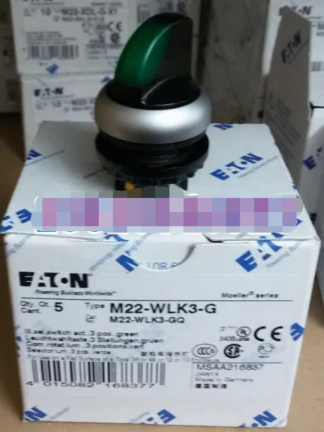 1PC  NEW   EATON  MOELLER  M22-WLK3-G  free shipping
