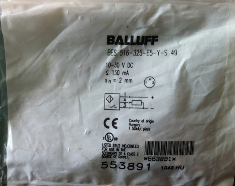 BES 516-325-E5-Y-S 49 1PC NEW BALLUFF Proximity Switch free shipping