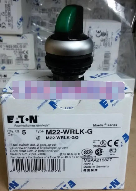 1PC  NEW   EATON  MOELLER  M22-WRLK-G   free shipping