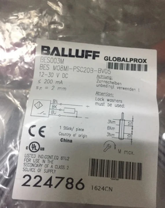 BES M08MI-PSC20B-BV05 1PC NEW BALLUFF Proximity Switch Sensor free ship