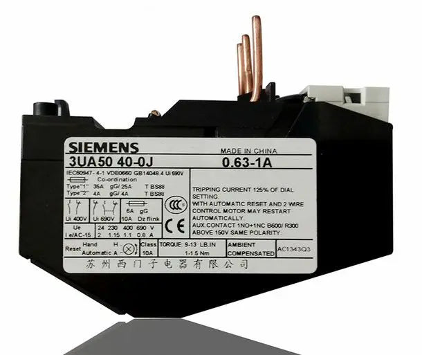 3UA5040-0J 0.63-1A 3UA50 40-0J New SIEMENS Thermal Overload Relay free shipping
