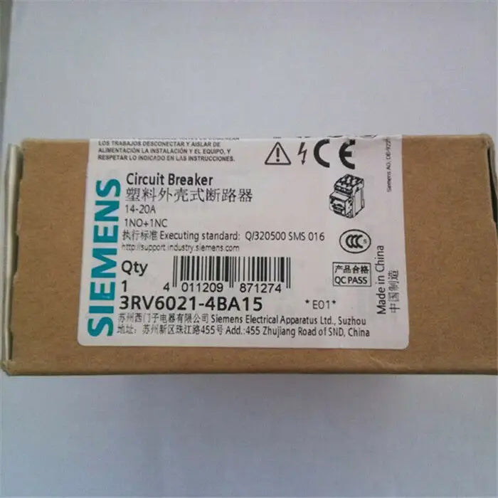 1pc      Siemens  3RV6021-4BA15  14-20A  circuit  breaker  free shipping