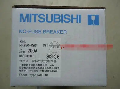 New In Box Mitsubishi breaker NF250-CWB 200A