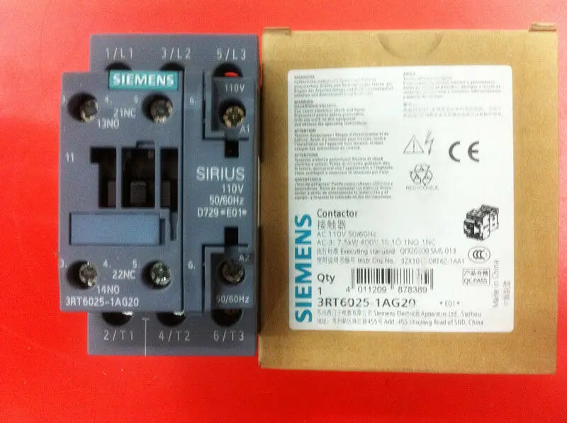 1pc      Siemens  3RT6025-1AG20  17A 110V   Ac contactor   free shipping