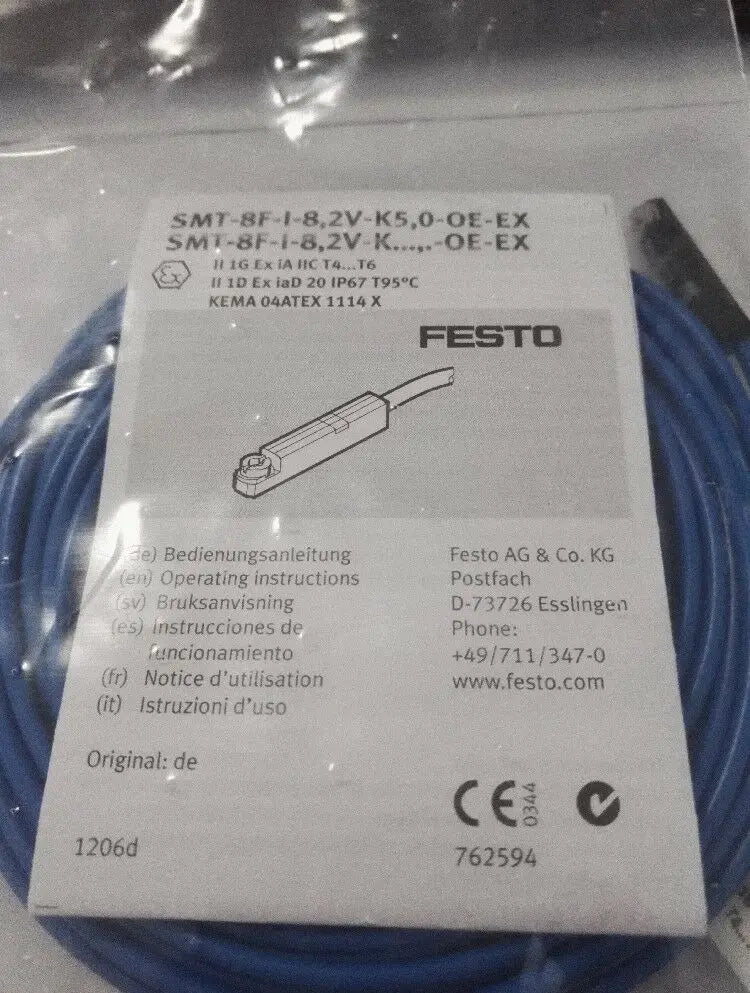 New FESTO SMT-8F-I-8,2V-K5,0-OE-EX 536956 free shipping